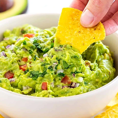 Guacamole and chips